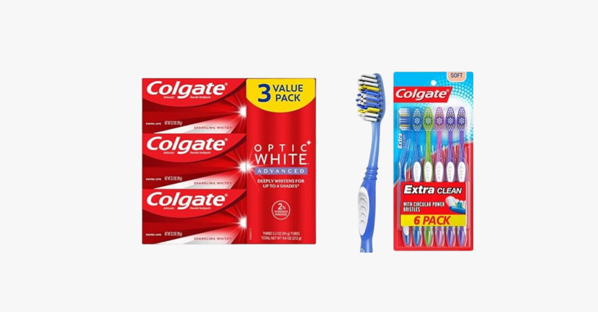 Top 3 Toothpaste and Set of Colgate Brushes